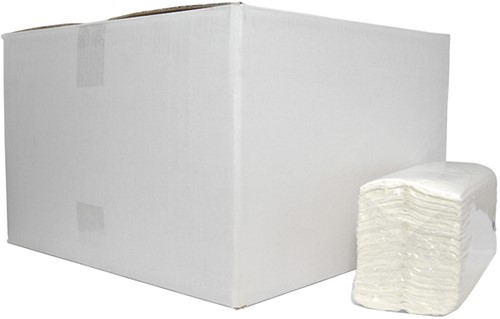 Handdoek Cleaninq H3 c-vouw 2-laags 250x310mm 16x152 vel wit