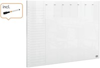 Weekplanner Nobo transparant acryl A4-6