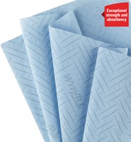 Poetspapier WypAll L10 GeneralClean 1-laags 630 vel blauw 7494-2