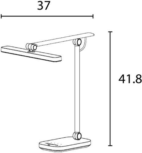 Bureaulamp Unilux Pureline led wit-4