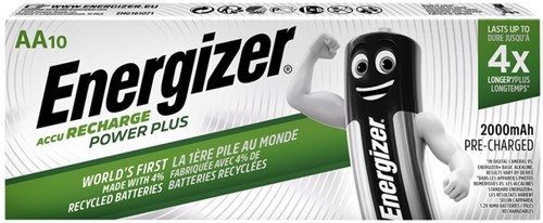 Batterij oplaadbaar Energizer 10x AA 2000mAh