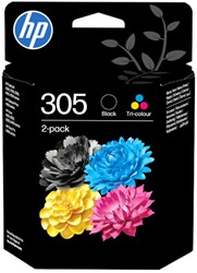 Inktcartridge HP 6ZD17AE 305 zwart + 3 kleuren