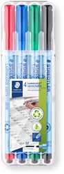 Viltstift Staedtler Lumocolor 305 non permanent correctable M ass 4st