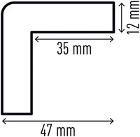 Beschermingsprofiel Durable C35 hoek 1m geel zwart-3