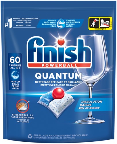 Vaatwastabletten Finish Quantum 60 stuks