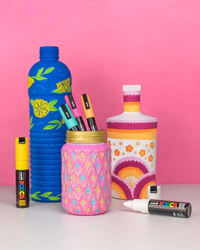 Paintmarker Uni POSCA PC5M medium warm assorti set à 8 stuks-6
