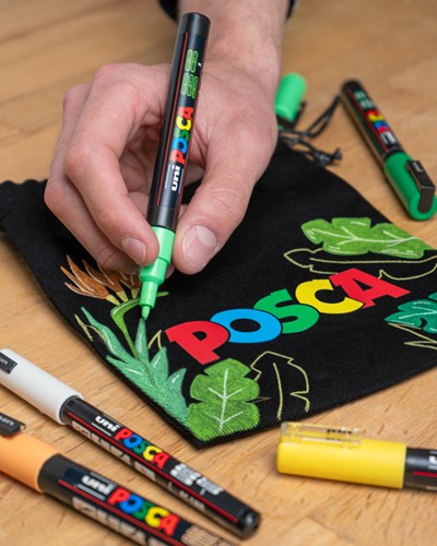 Paintmarker Uni POSCA PC5M medium warm assorti set à 8 stuks-3