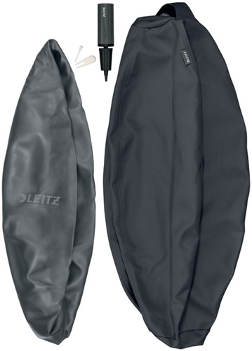 Actieve zitbal Leitz Ergo 65cm anti-rol donkergrijs-10