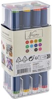 Alcoholmarkers Nassau Arts duopunt set à 12 kleuren-1