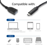 Kabel ACT USB 3.0 OTG USB-C male naar USB-A female-3