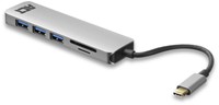 Hub ACT USB-C 3.0, 3x USB-A cardreader PD p-through-1