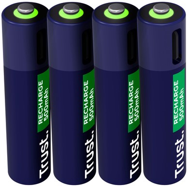 Batterij Trust USB-C oplaadbaar AAA 4 stuks-3