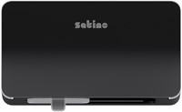 Toiletpapierdispenser Satino MT1 Hyginity duo zwart 333427-2