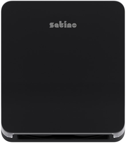 Handdoekdispenser Satino PT2 Hyginity S zwart 333413-3