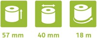 Telrol Exacompta 57mmx18m kern Ø12mm thermisch fenolvrij-6