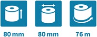 Telrol Exacompta 80mmx76m kern Ø12mm SafeContact thermisch-2