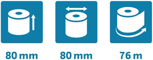 Telrol Exacompta 80mmx76m kern Ø12mm SafeContact thermisch-2