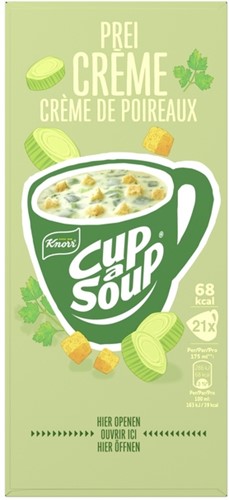 Cup-a-Soup Knorr prei-crème 21x175ml-1