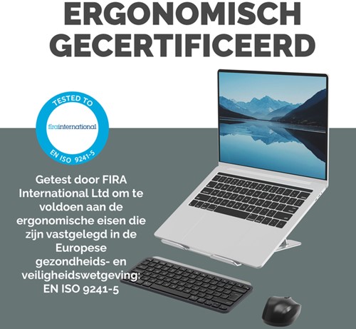 Laptopstandaard Fellowes Alumia zilver