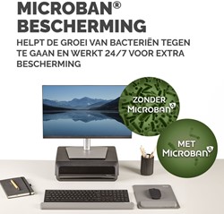 Muismat met polssteun Fellowes Breyta XL grijs