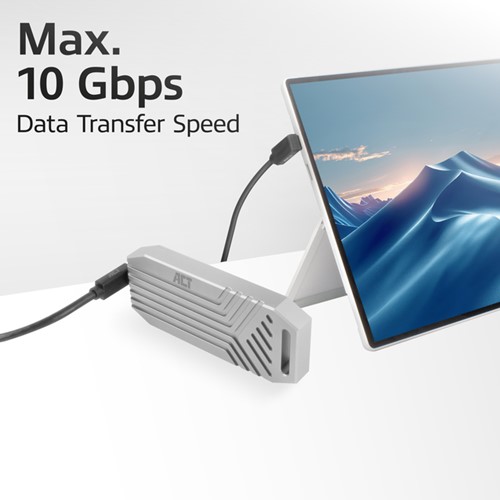 Kabel ACT USB-C hoek boven/beneden 10Gbps 1m-3