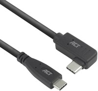 Kabel ACT USB-C standaard naar USB-C hoek 10Gbps 2m