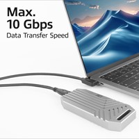 Kabel ACT USB-C standaard naar USB-C hoek 10Gbps 2m-3