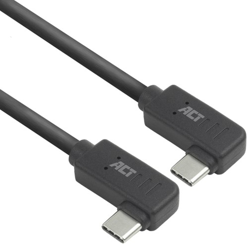 Kabel ACT USB-C hoek links/rechts 10Gbps 2m