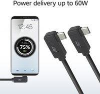 Kabel ACT USB-C hoek links/rechts 10Gbps 2m-2