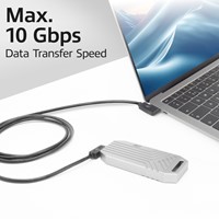 Kabel ACT USB-C hoek links/rechts 10Gbps 2m-2