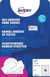 Naambadge etiket Avery L4783-20 88.9x31mm zelfklevend 320 stuks