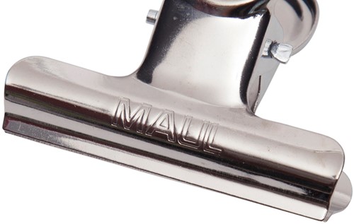 Papierklem MAUL Bulldog 50mm capaciteit 20mm zilver 10 stuks-2