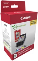 Inktcartridge Canon CLI-581 4 kleuren + papier-2