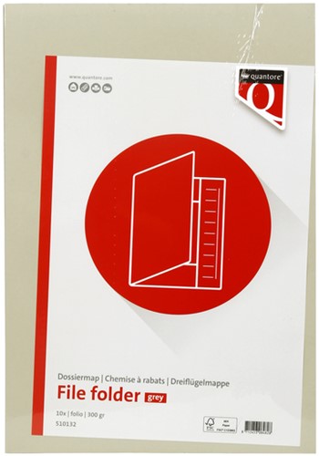 Dossiermap Quantore folio 320gr grijs-2