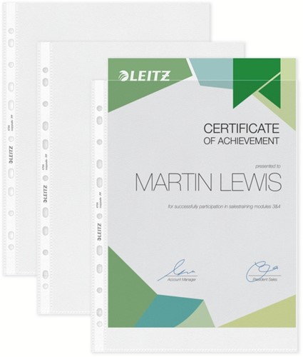 Showtas Leitz Premium 0.10mm PP A4 transparant 100 stuks-2