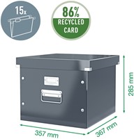 Hangmappenbox Leitz click & store WOW gerecycled karton 357x285x367mm wit-4