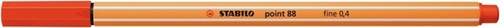 Fineliner STABILO point 88/40 fijn rood-1