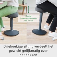 Actieve zitkruk Leitz Ergo met comfortzitting-14