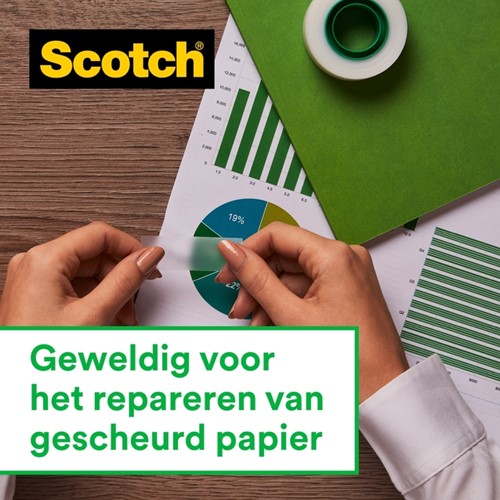 Plakband Scotch Magic 810 19mmx33m onzichtbaar mat 7+1 gratis-2