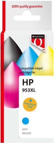 Inktcartridge Quantore alternatief tbv HP F6U16AE 953XL blauw