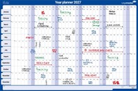 Jaarplanner 2027 Legamaster 90x60cm horizontaal gelamineerd Engelstalig-3