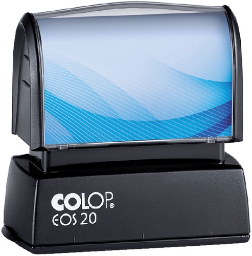 Stempel Colop EOS 20 flashsysteem 14x38mm met stempelplaat zwart