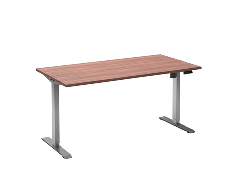 Elektrisch zit-sta bureau HOME 120x80 Alu - Havanna