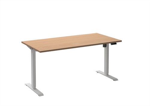 Elektrisch zit-sta bureau HOME 140x80 Wit - Beuken