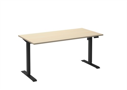 Elektrisch zit-sta bureau HOME 160x80 Zwart - Ahorn