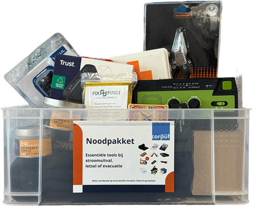 Noodpakket - compact, compleet en direct klaar voor gebruik