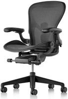 Herman Miller Aeron - Maat B - Graphite/Graphite - Harde wielen (Full Options)-2