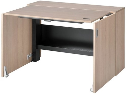 Elektrisch verstelbaar zit/sta bureau HomeFit© - Eiken Vicenza